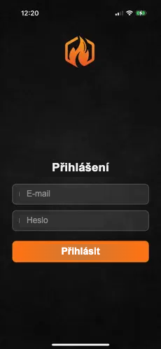 SDHpanel — přihlášení